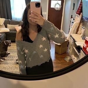 Wild honey | cropped star sweater